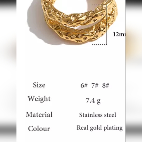 18kgold plated high quality PVD STAINLESS STEEl - Picture 2 of 3